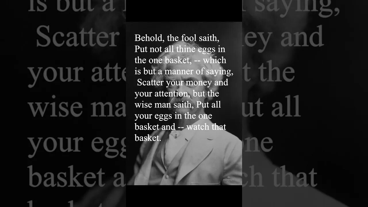 Mark Twain Quote - Behold, the fool saith...