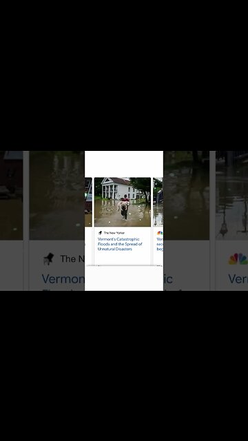 Prayers for Vermont ; currently under water !