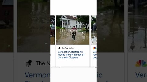 Prayers for Vermont ; currently under water !