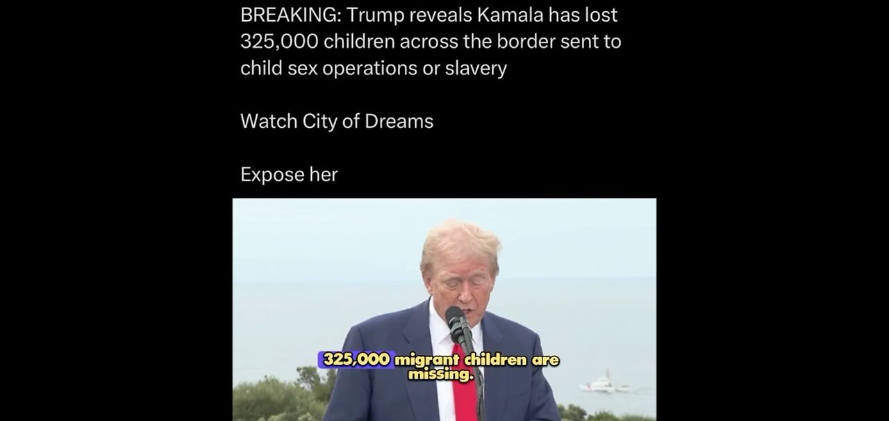 325000 MISSING CHILDREN ON KAMALA'S WATCH