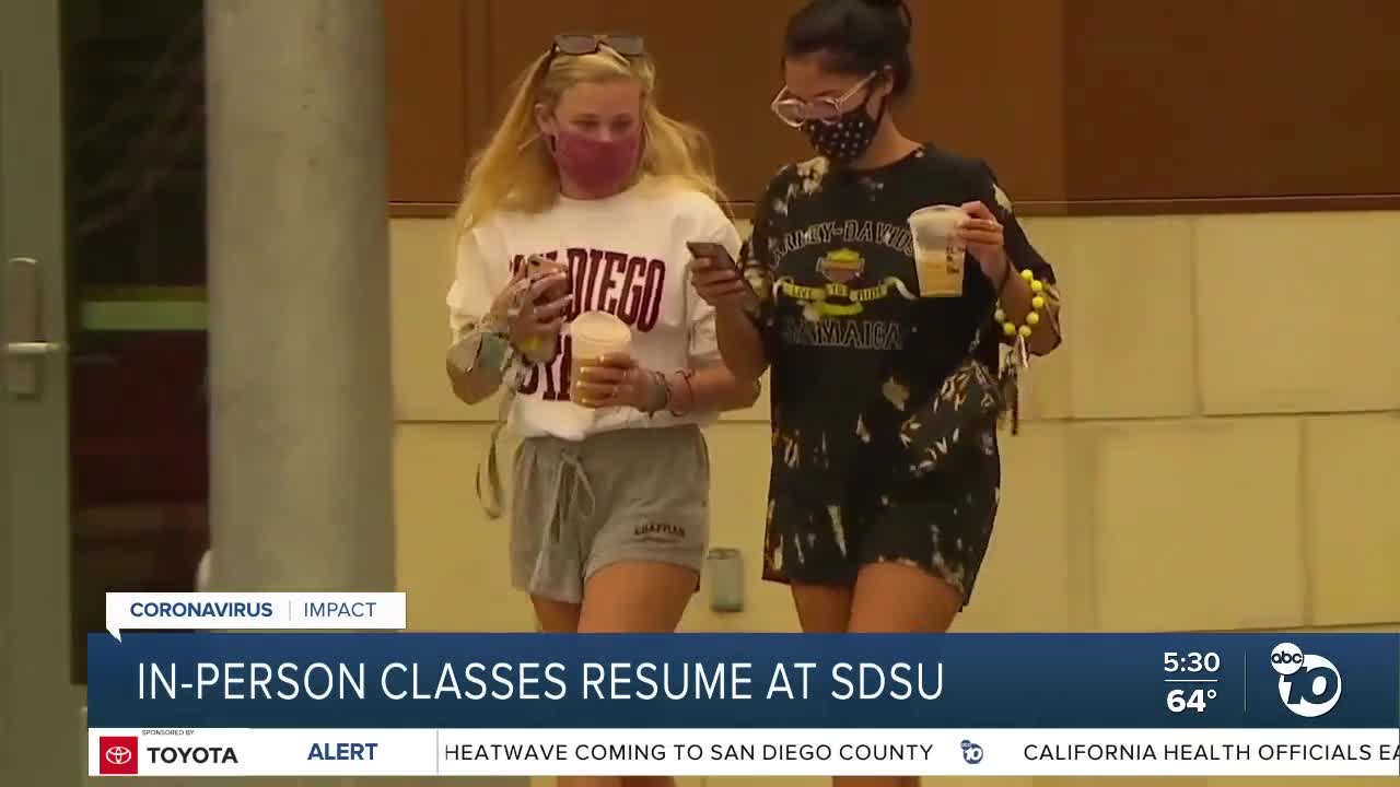 In-person classes resume at San Diego State
