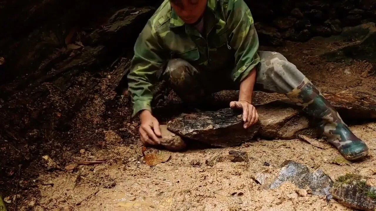 Cooking and surviving in rock caves.10