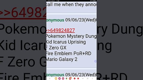 Nintendo direct leak