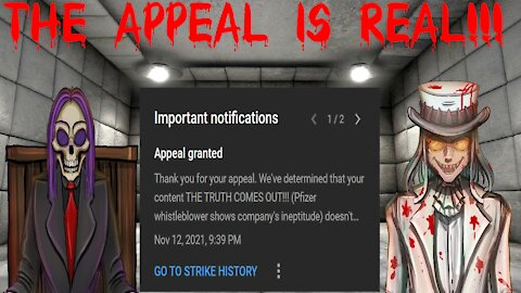 THE APPEAL IS REAL!!! (YouTube actually realized they screwed up?!?!)