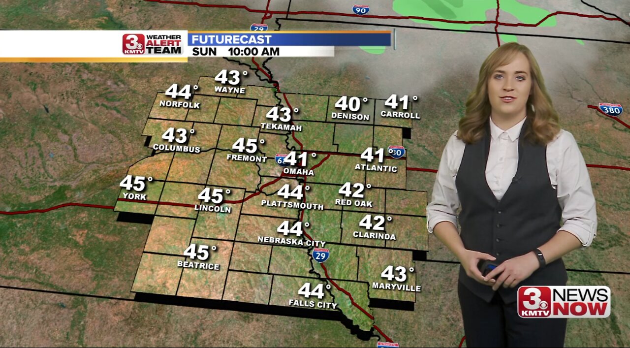 Audra's Sunday Forecast