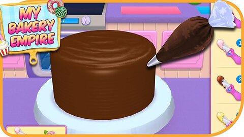 How to make Chocolate Cake - My Bakery Empire - kids game - Bake a Cake