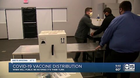 COVID vaccine distribution in Arizona