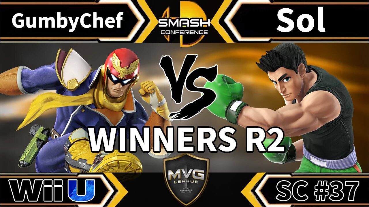 GumbyChef (Captain Falcon) vs. MVG|Sol (Little Mac) - SSB4 Winners R2 - Smash Conference 37