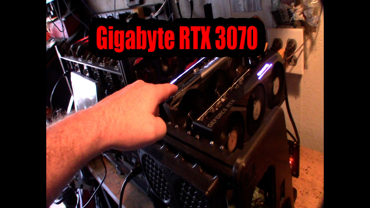 Gigabyte RTX 3070 GAMING OC Ethereum Mining HiveOS Overclock Setting
