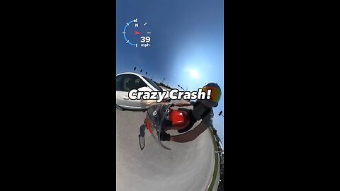 Biker crashes into crazy Karen