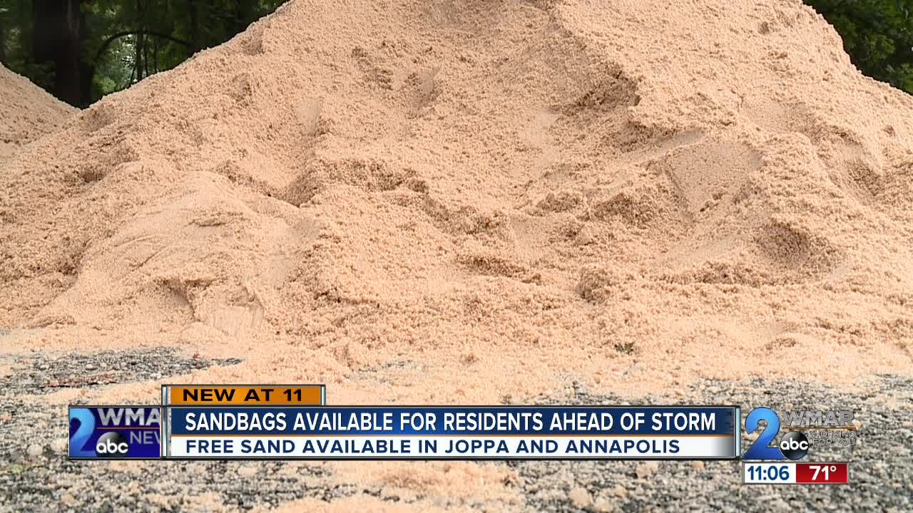 Sandbags available for Harford County residents prepping for Hurricane Florence