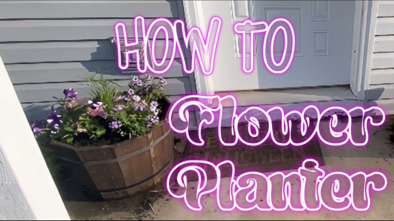 How To Arrange and Plant A Flower Basket Planter