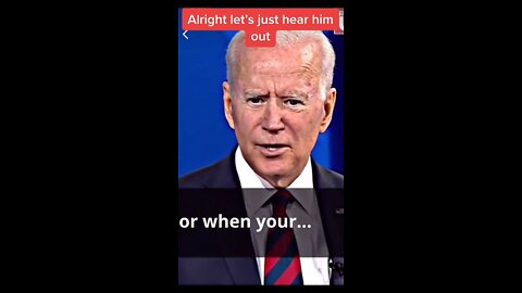 Joe Biden Starts Rambling His Balls Off