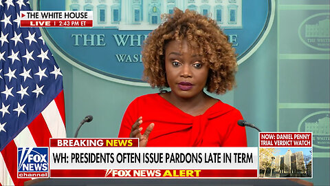 Karine Jean-Pierre Addresses Hunter Biden Pardon