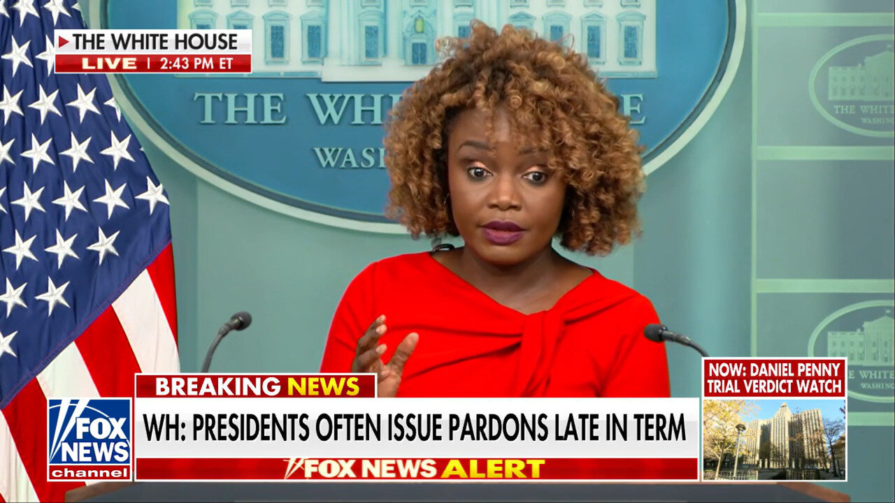 Karine Jean-Pierre Addresses Hunter Biden Pardon