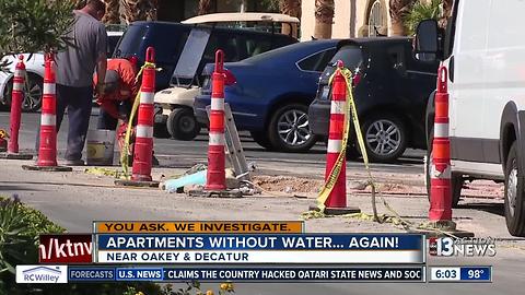 Apartments without water...again