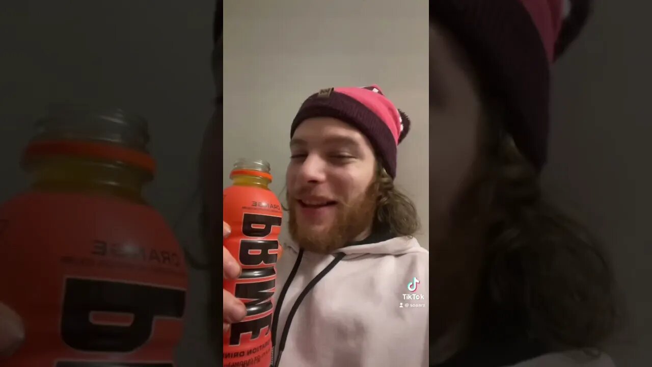 Trying orange prime #growyourchannel #2023 #fypシ #prime #primehydration #review #reviews ##loganpaul