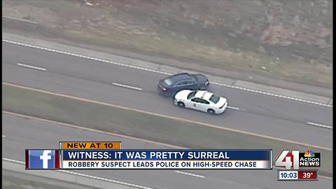 Rush hour police chase crosses state line