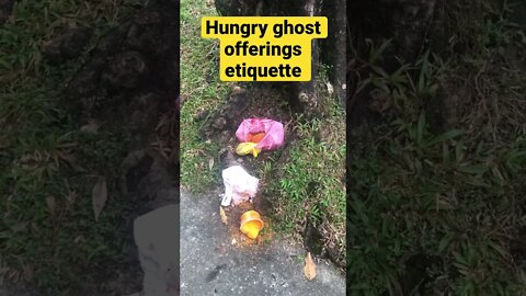 Hungry ghost offerings etiquette