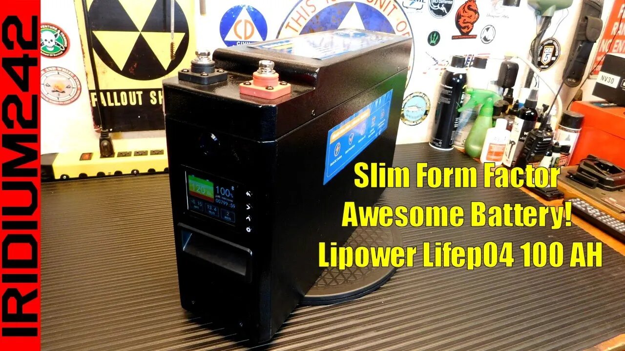 Lipower Slim Lifep04 100 AH Battery - This Fits Anywhere!