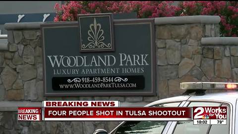 Four people shot in Tulsa shootout