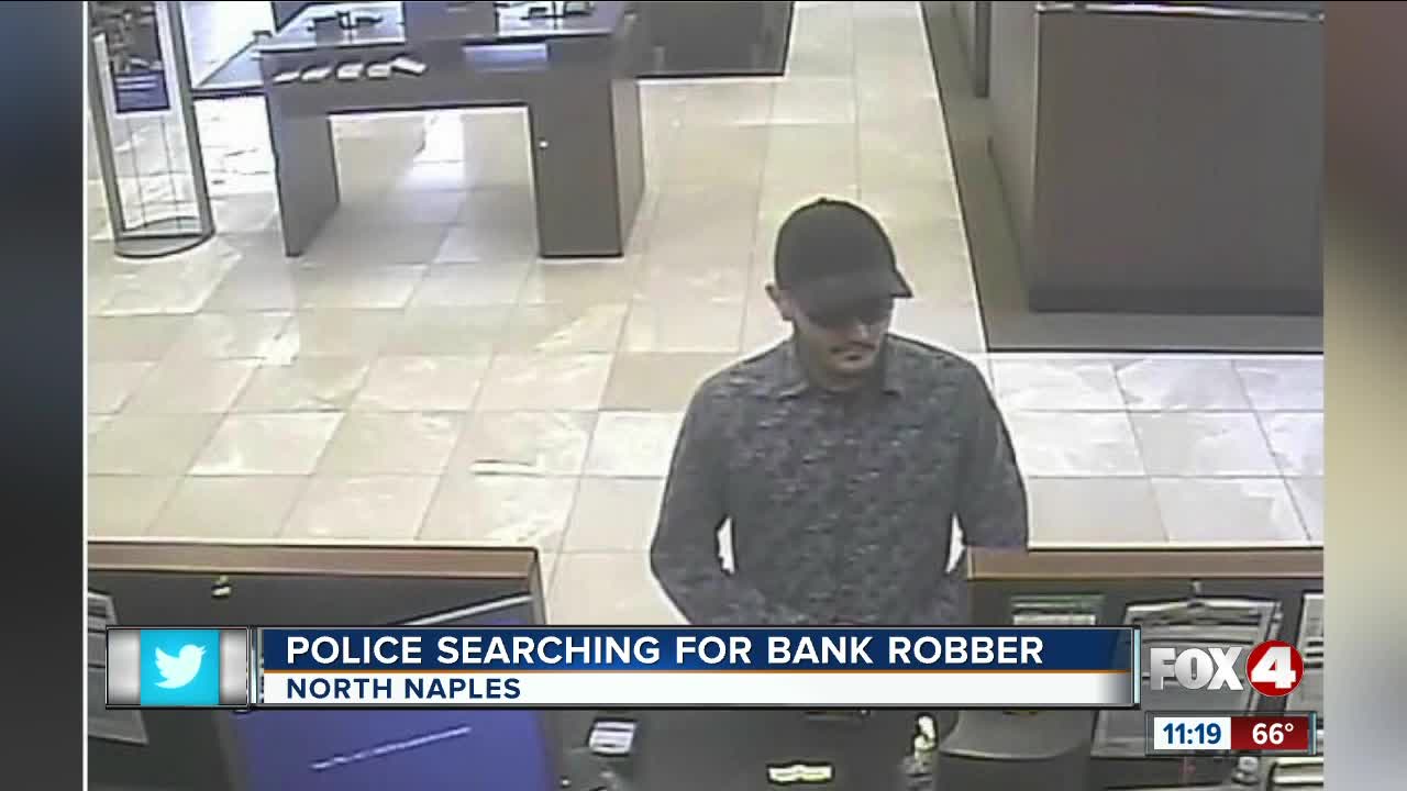 Police searching for bank robber