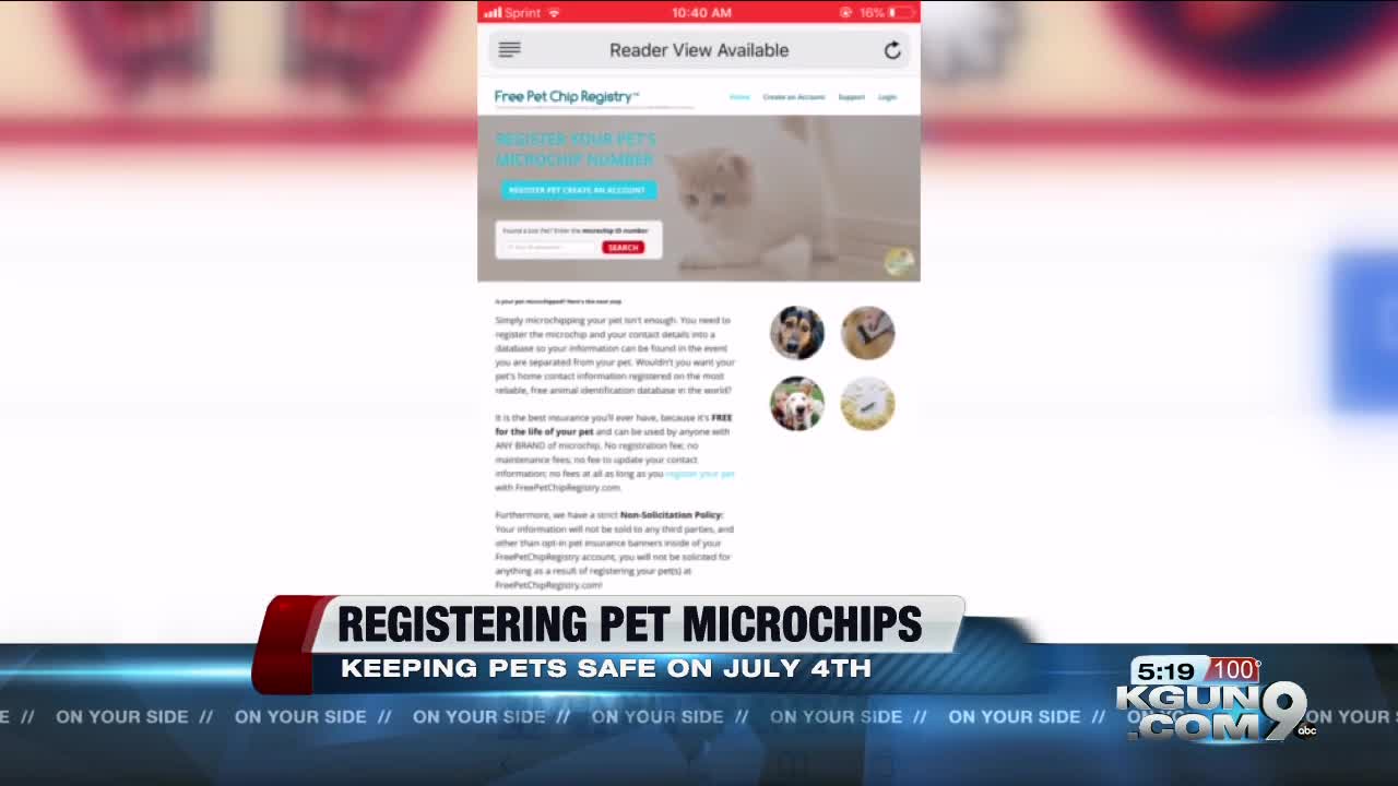 Animal care staff urge pet owners to register pet microchips ahead of July 4