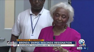 Brenda Snipes rescinds resignation