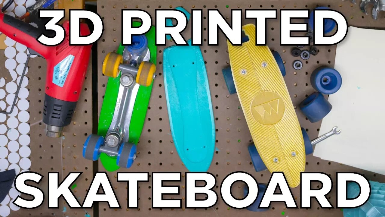 The Half Penny Board // 3D Printed Skateboard