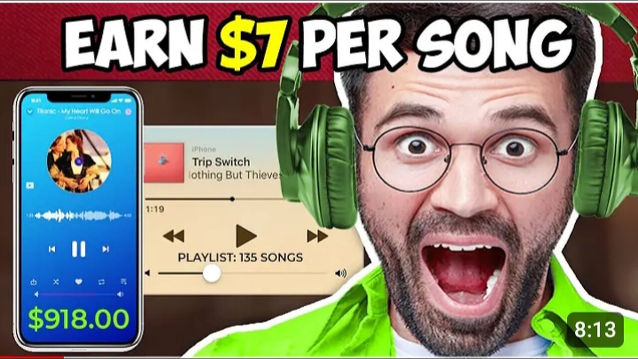 Lisen song and earn money 🤑🤑🤑💰💰 omg 😳😳 best earning pletform