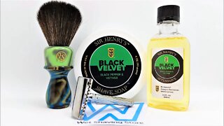 Sir Henry's Black Velvet first try, Fatip Slant with Shark super platinum blade.