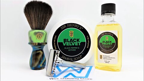 Sir Henry's Black Velvet first try, Fatip Slant with Shark super platinum blade.