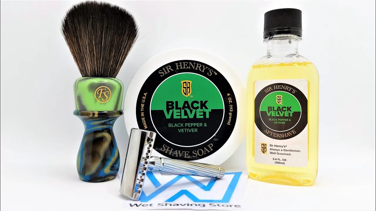 Sir Henry's Black Velvet first try, Fatip Slant with Shark super platinum blade.