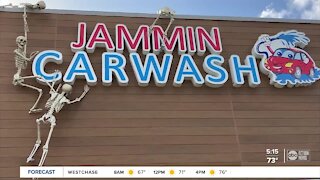 Creepy car wash in Lutz features scare actors lurking among the suds for good, clean Halloween fun