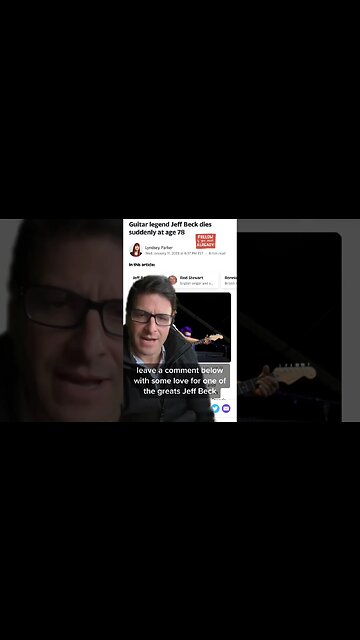 Guitar Legend Jeff Beck Dead at 78 😒