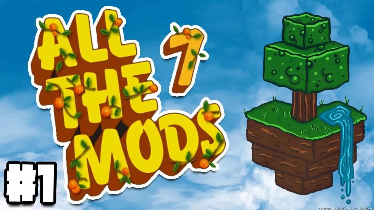 All The Mods 7 Skyblock Minecraft Gameplay Walkthrough Part 1 (4K HDR) (RTX 4090) (i9 13900KF DDR5)