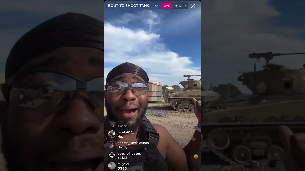 [JiDion Instagram VOD] BOUT TO SHOOT TANK...