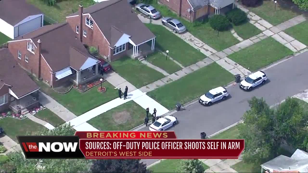 Off-duty Detroit police officer accidentally shoots herself on city's west side