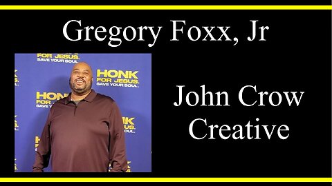 Gregory Foxx, Jr on John Crow Creative (Interview Excerpt)