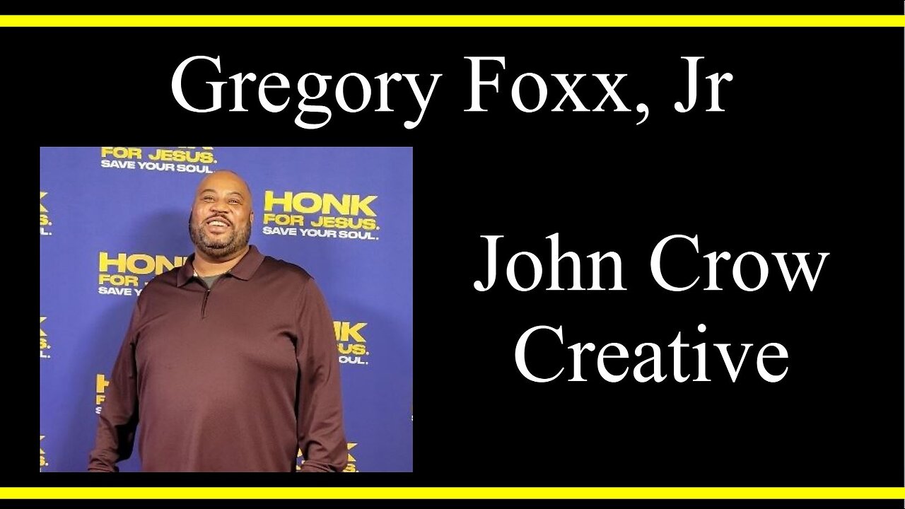 Gregory Foxx, Jr on John Crow Creative (Interview Excerpt)