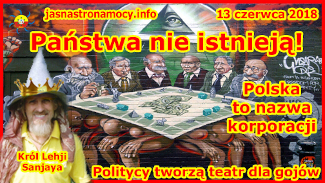 Państwa nie istnieją! Polska to nazwa korporacji! Politycy tworzą teatr dla gojów!