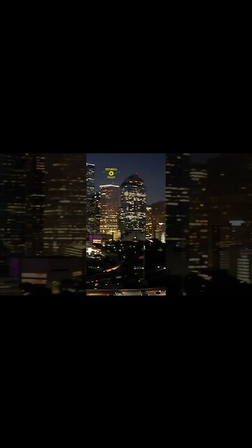 Drone video of the Houston downtown skyline after sunset. #shorts #mini3pro #houston #sunset
