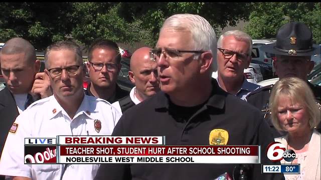 Press conference on Noblesville West Middle School shooting from law enforcement