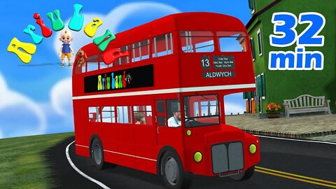 The Wheels On The Bus | + More Ariu Land Nursery Rhymes & Kids Songs