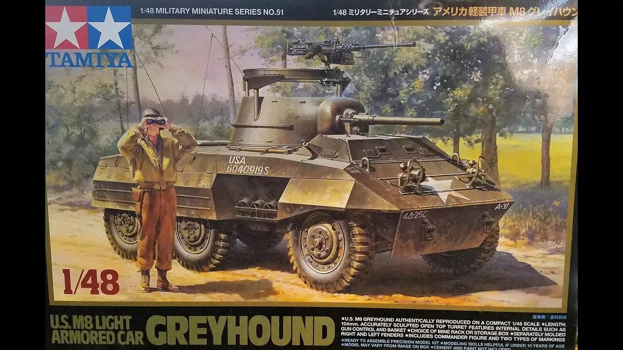 1/48 Tamiya M8 Greyhound Review/Preview