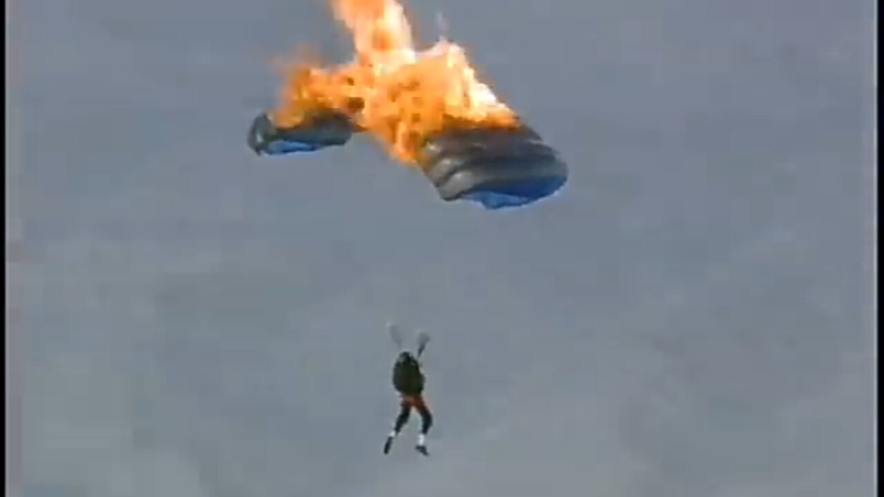 Parachuter Has Skydiving Malfunction And Lands In Cornfield!