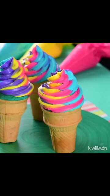 Cone Unicorn Cupcakes