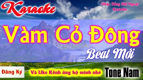 VÀM CỎ ĐÔNG Karaoke Nhạc Sống beat chuẩn