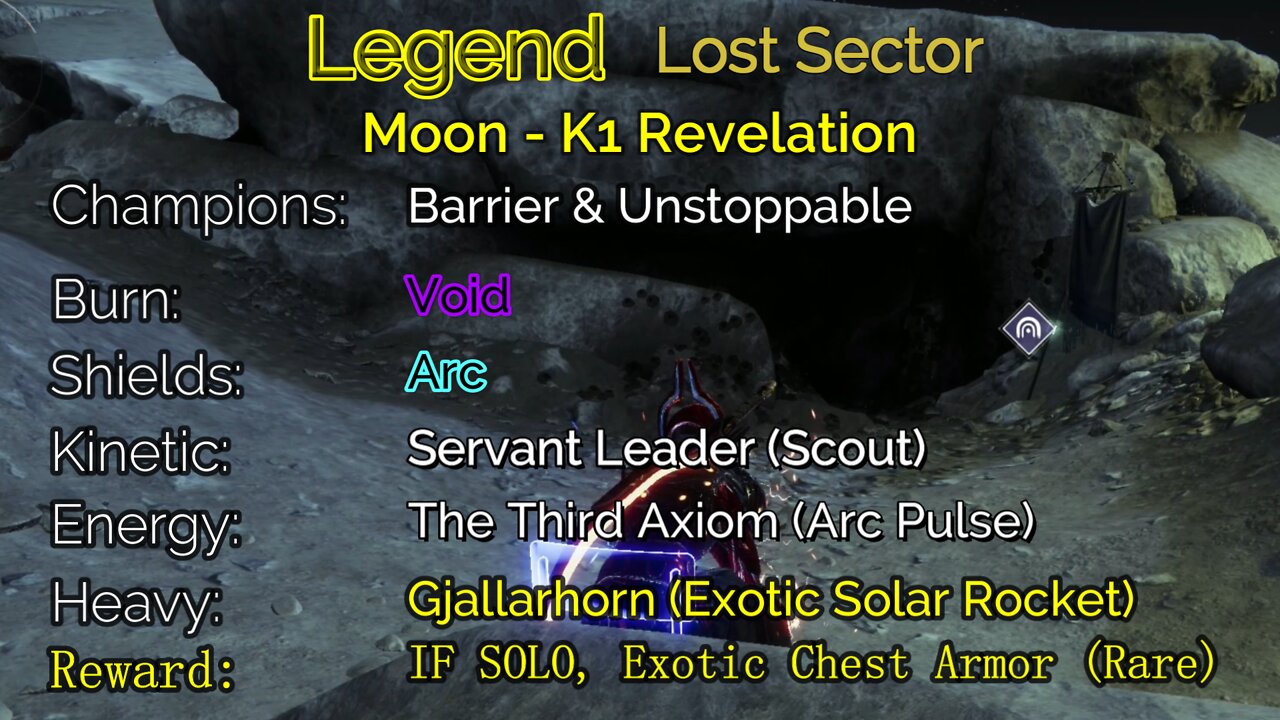 Destiny 2 Legend Lost Sector: Moon - K1 Revelation 6-17-22
