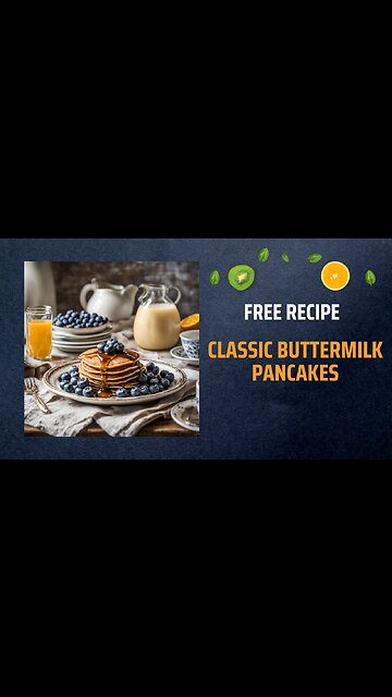 Free Classic Buttermilk Pancakes Recipe 🥞🌼💛